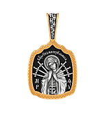 Икона Божией Матери Умягчение злых сердец (Семистрельная). Образок.